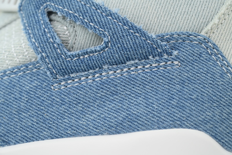 【DA5KZ】-58牛仔蓝 KZ头层乔丹4代篮球鞋  HV0823-100 Air Jordan 4 Retro 'Forget Me Not'