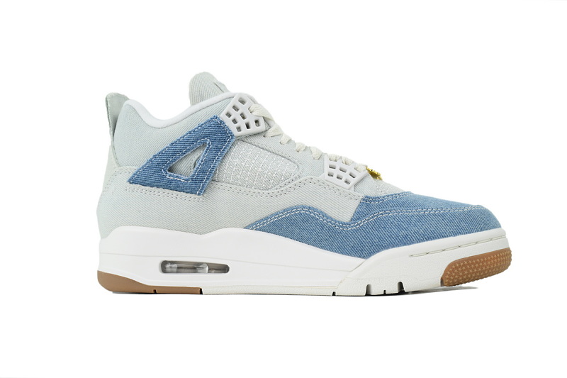 【DA5KZ】-58牛仔蓝 KZ头层乔丹4代篮球鞋  HV0823-100 Air Jordan 4 Retro 'Forget Me Not'