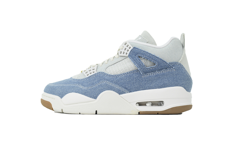 【DA5KZ】-58牛仔蓝 KZ头层乔丹4代篮球鞋  HV0823-100 Air Jordan 4 Retro 'Forget Me Not'