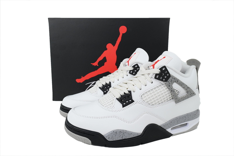 【DA5KZ】-52白水泥复刻 KZ头层乔丹4代篮球鞋 FV5029-100 Air Jordan 4 Retro OG 'White Cement'