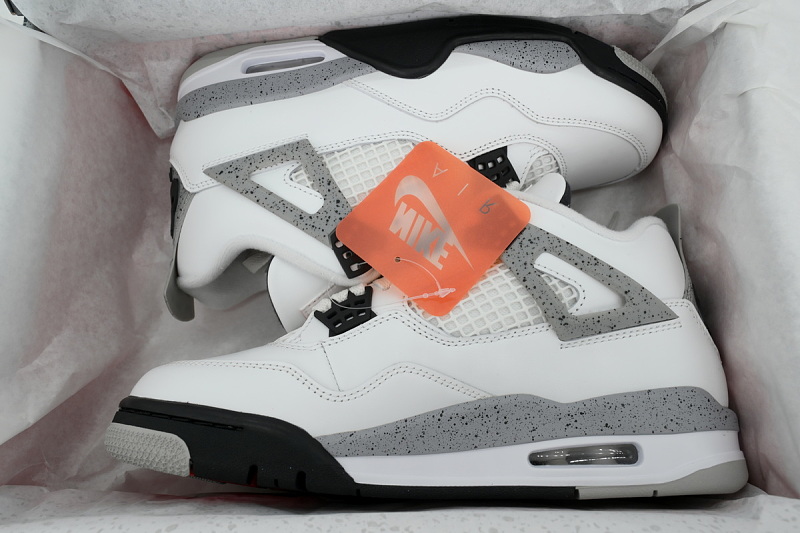 【DA5KZ】-52白水泥复刻 KZ头层乔丹4代篮球鞋 FV5029-100 Air Jordan 4 Retro OG 'White Cement'