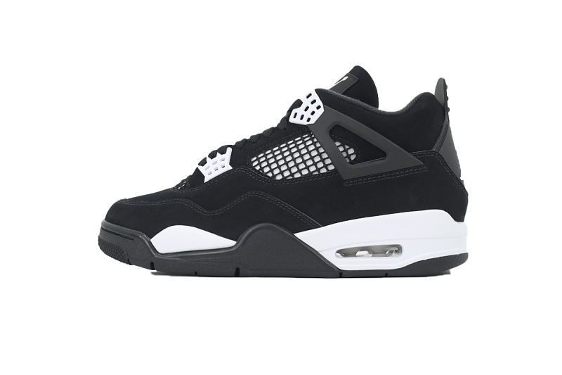 【DA5KZ】-45黑白雷公 KZ头层乔丹4代篮球鞋 FQ8138-001 Air Jordan 4 Retro “White Thunder”