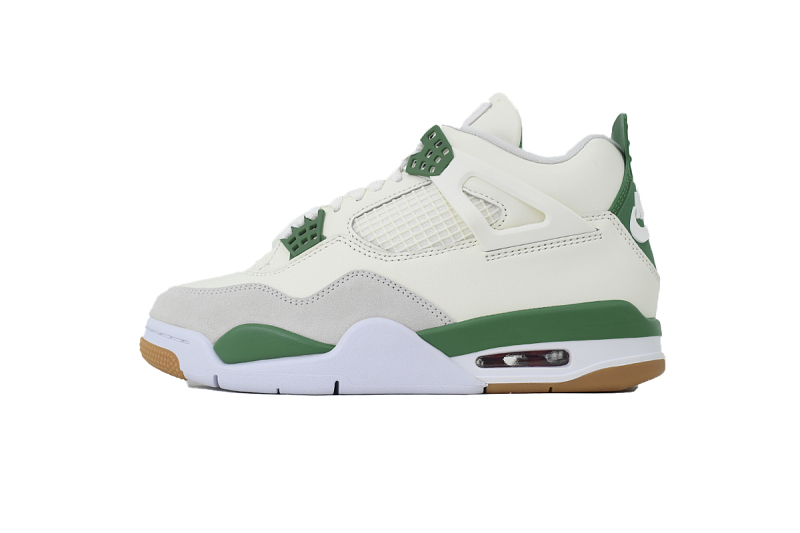 【DA5KZ】-25绿松石 KZ头层乔丹4代篮球鞋  DR5415-103 Nike SB x Air Jordan 4 “Pine Green”Calaite