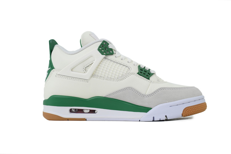 【DA5KZ】-25绿松石 KZ头层乔丹4代篮球鞋  DR5415-103 Nike SB x Air Jordan 4 “Pine Green”Calaite
