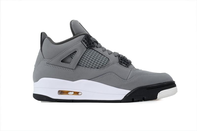 【DA5KZ】-19酷灰 KZ头层乔丹4代篮球鞋  308497-007 Air Jordan 4 Retro Cool Grey