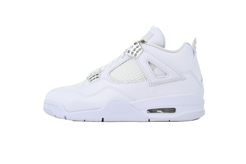 【DA5KZ】-13白猫 KZ头层乔丹4代篮球鞋  308497-100 Air Jordan 4 Retro Pure Money