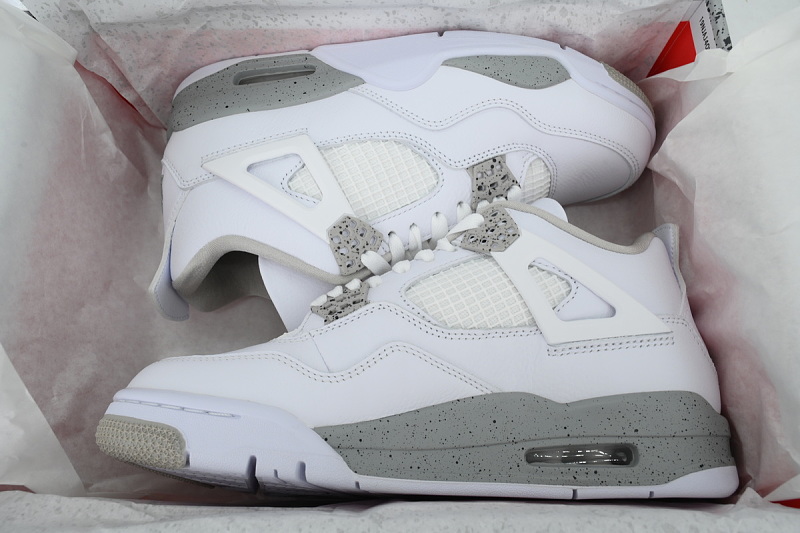 【DA5KZ】-7白奥利奥 KZ头层乔丹4代篮球鞋 CT8527-100 Air Jordan 4 Retro White Oreo