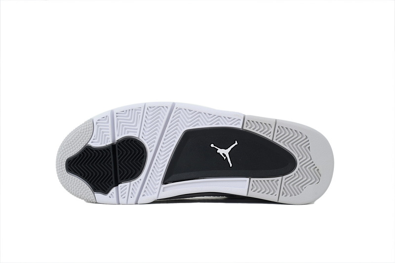 【DA5KZ】-4白水泥2.0 KZ头层乔丹4代篮球鞋 DH6927-111 Air Jordan 4 Retro Military Black
