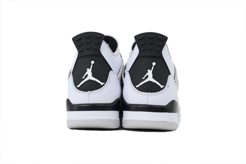 【DA5KZ】-4白水泥2.0 KZ头层乔丹4代篮球鞋 DH6927-111 Air Jordan 4 Retro Military Black