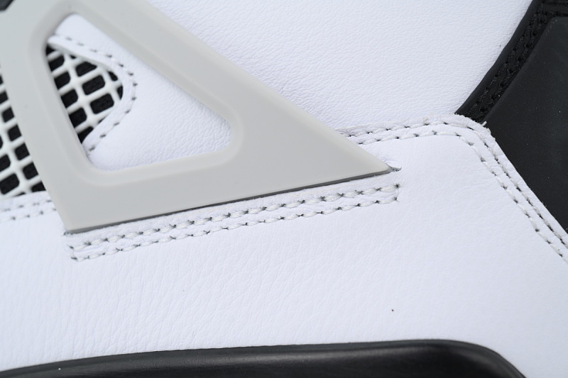 【DA5KZ】-4白水泥2.0 KZ头层乔丹4代篮球鞋 DH6927-111 Air Jordan 4 Retro Military Black