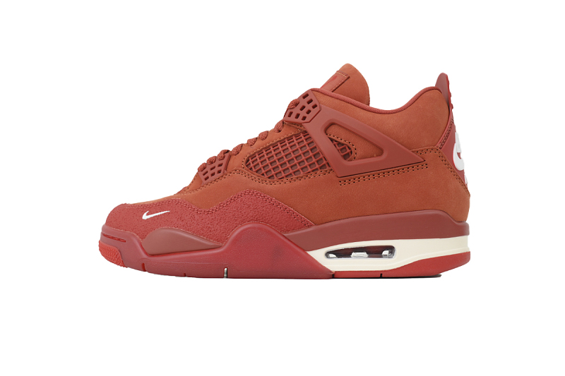 【DA5KZ】-54砖红 KZ头层乔丹4代篮球鞋  HF4340-800 Nigel Sylvester x Air Jordan 4 Retro OG SP 'Brick By Brick'