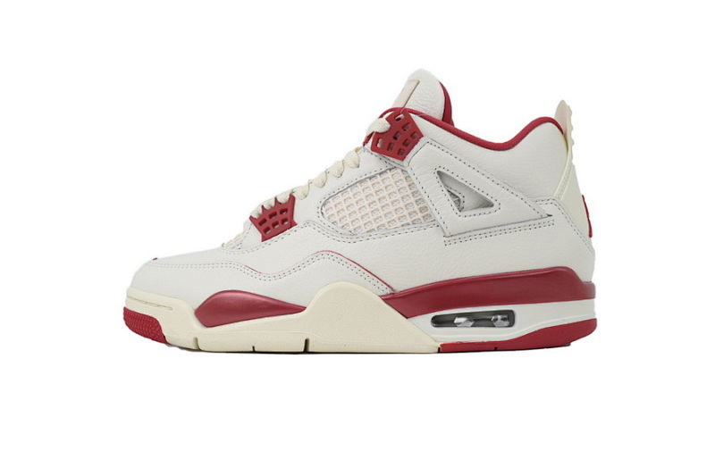 【CA0XH】米红情人节 头层皮乔丹4代篮球鞋 HV0823-108 Air Jordan 4 Retro Valentine's Day