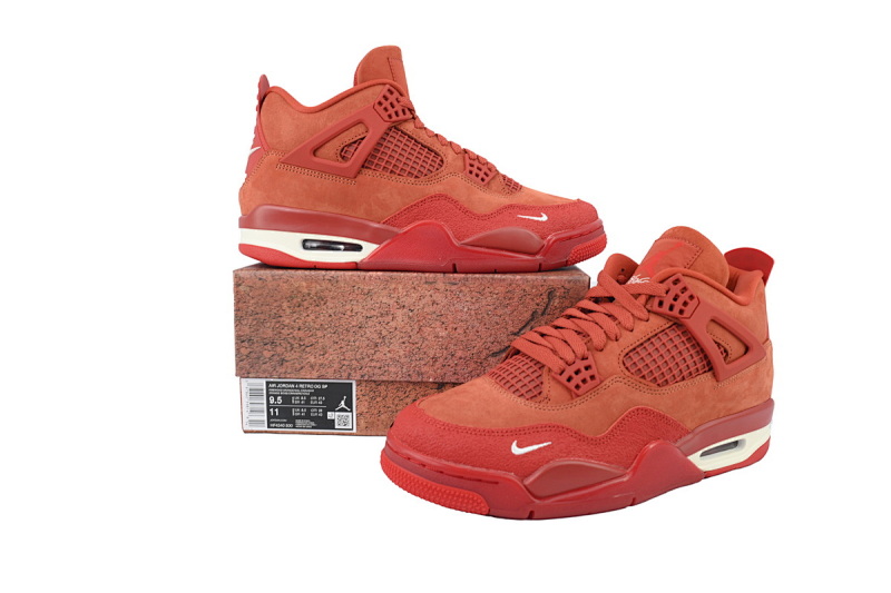 【EA5LR】红砖 LJR版本乔丹4代 HF4340-800 Nigel Sylvester x Air Jordan 4 Retro OG SP 'Brick By Brick'
