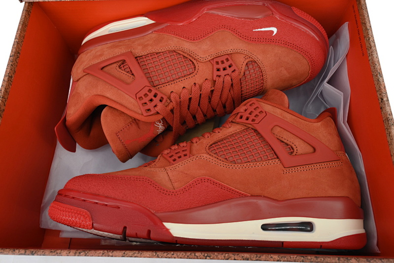 【EA5LR】红砖 LJR版本乔丹4代 HF4340-800 Nigel Sylvester x Air Jordan 4 Retro OG SP 'Brick By Brick'