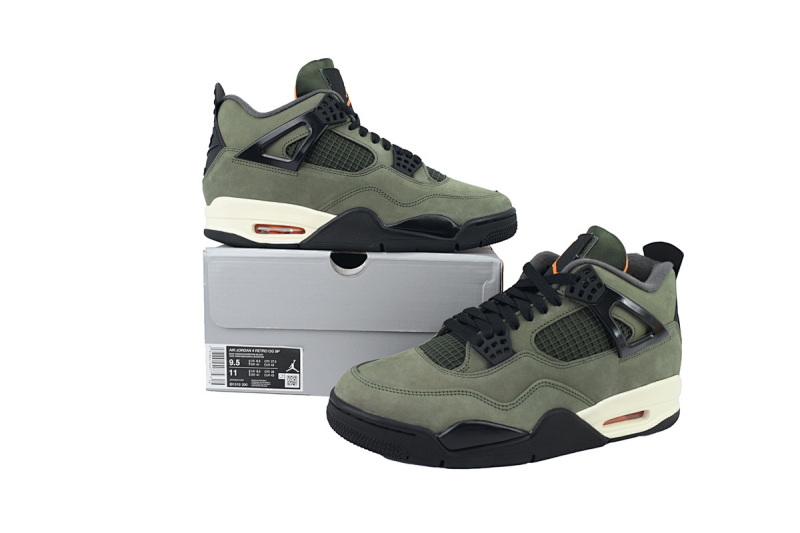 【EA5LR】2025复刻军绿 LJR版本乔丹4代  IB1519-200 Undefeated x Air Jordan 4 Retro