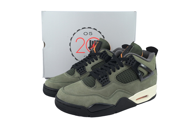 【EA5LR】2025复刻军绿 LJR版本乔丹4代  IB1519-200 Undefeated x Air Jordan 4 Retro