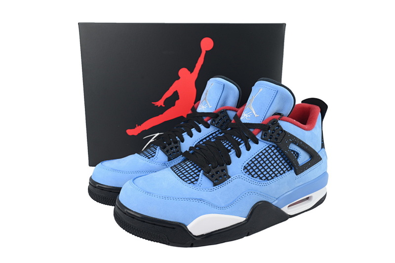 【EA5LR】TS蓝麂皮 LJR版本乔丹4代 308497-406 Air Jordan 4 Retro “Houston Oilers”