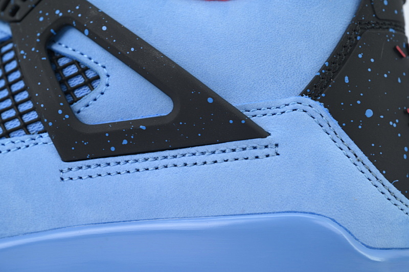 【EA5LR】TS蓝麂皮 LJR版本乔丹4代 308497-406 Air Jordan 4 Retro “Houston Oilers”