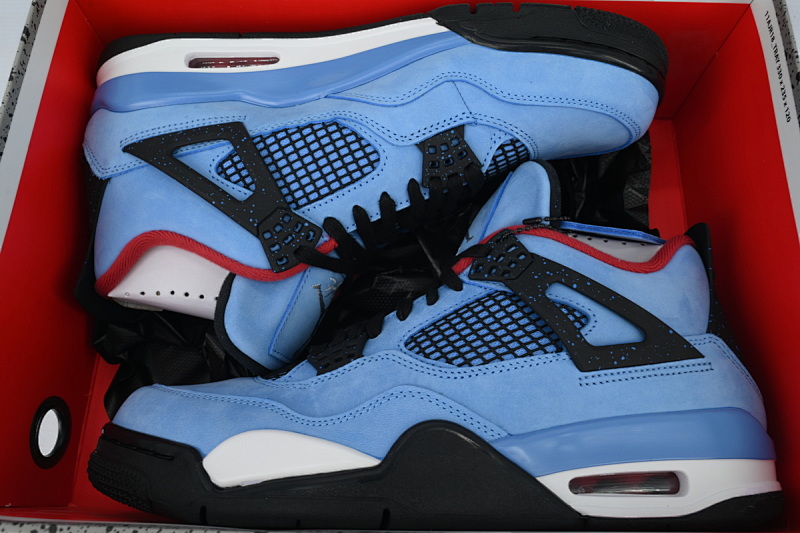 【EA5LR】TS蓝麂皮 LJR版本乔丹4代 308497-406 Air Jordan 4 Retro “Houston Oilers”
