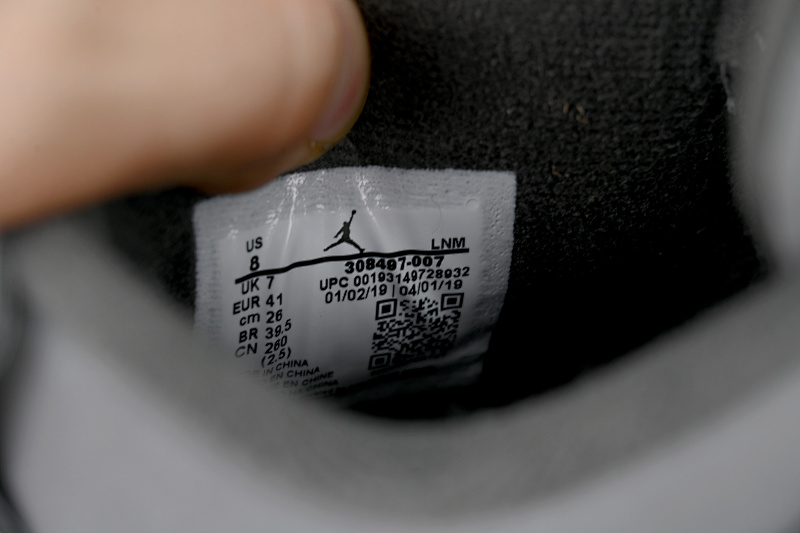 【EA5LR】酷灰 LJR版本乔丹4代 308497-007 Air Jordan 4 Retro Cool Grey