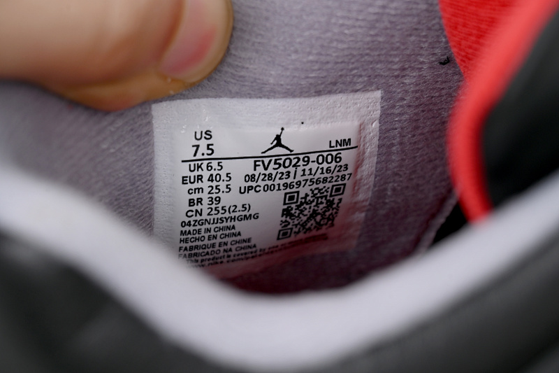 【EA5LR】复刻公牛 LJR版本乔丹4代 FV5029-006 Air Jordan 4 "Bred Reimagined"