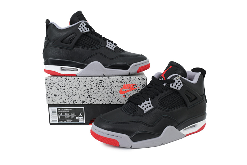 【EA5LR】复刻公牛 LJR版本乔丹4代 FV5029-006 Air Jordan 4 "Bred Reimagined"