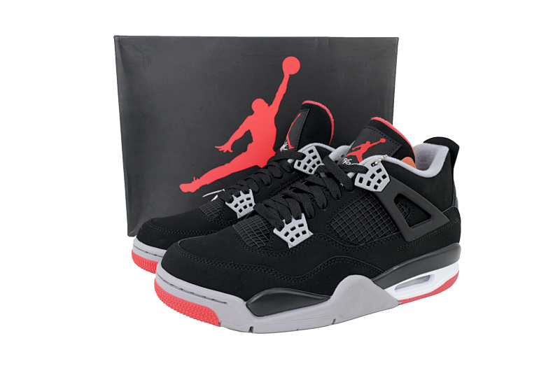 【EA5LR】黑红公牛 LJR版本乔丹4代 308497-060 Air Jordan 4 Retro Bred