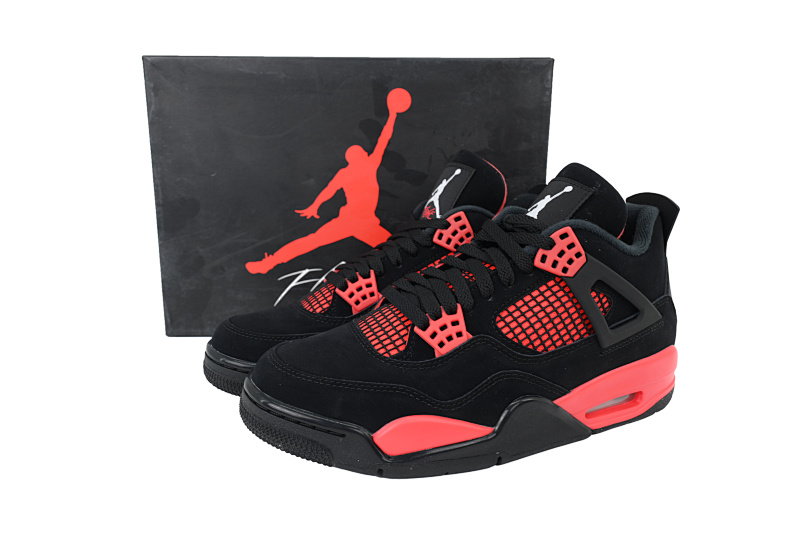 【EA5LR】黑红雷电 LJR版本乔丹4代 CT8527-016 Air Jordan 4 Retro Red Thunder