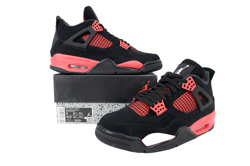 【EA5LR】黑红雷电 LJR版本乔丹4代 CT8527-016 Air Jordan 4 Retro Red Thunder