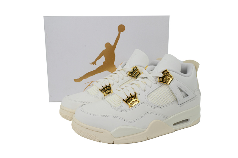 【EA5LR】米金扣 LJR版本乔丹4代 AQ9129-170 Nike Air Jordan 4 WMNS "Sail"