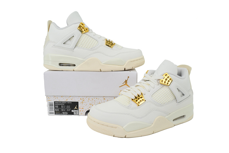 【EA5LR】米金扣 LJR版本乔丹4代 AQ9129-170 Nike Air Jordan 4 WMNS "Sail"