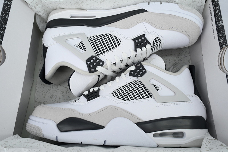 【EA5LR】小白水泥 LJR版本乔丹4代 DH6927-111 Air Jordan 4 Retro Military Black