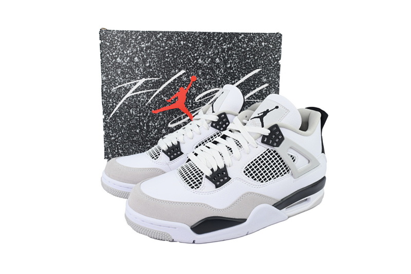 【EA5LR】小白水泥 LJR版本乔丹4代 DH6927-111 Air Jordan 4 Retro Military Black