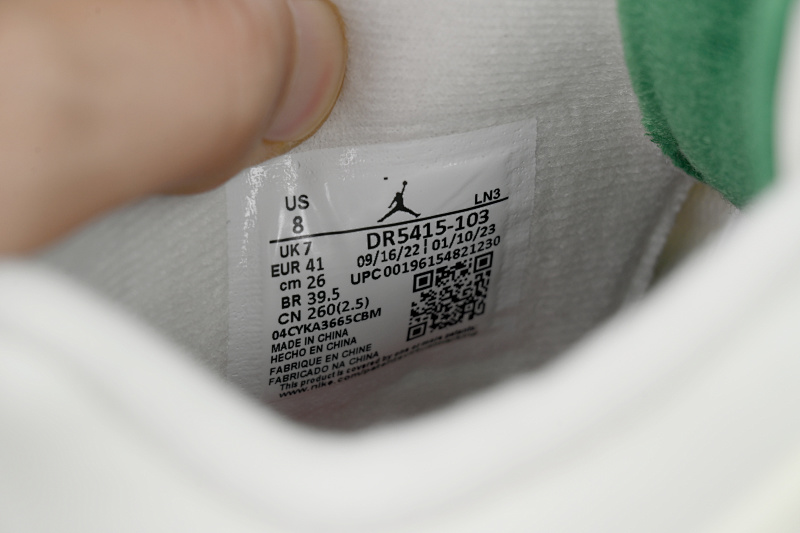 【EA5LR】SB白绿 LJR版本乔丹4代 DR5415-103 Nike SB x Air Jordan 4 “Pine Green”Calaite