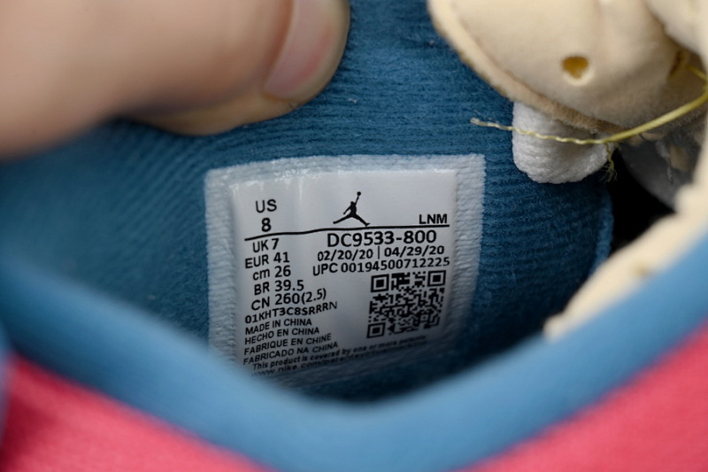 【DA5KZ】-8UN联名粉蓝  KZ版乔丹4代篮球鞋 DC9533-800 Union LA x Air Jordan 4 Retro“Guava Ice”