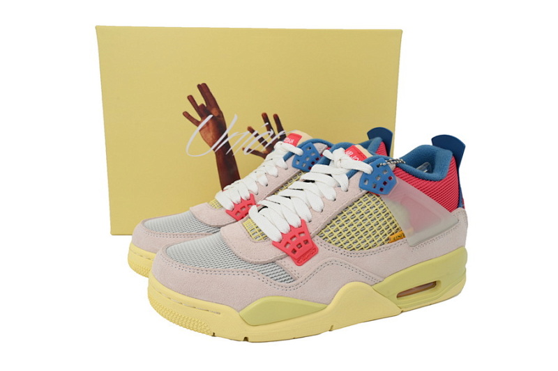 【DA5KZ】-8UN联名粉蓝  KZ版乔丹4代篮球鞋 DC9533-800 Union LA x Air Jordan 4 Retro“Guava Ice”