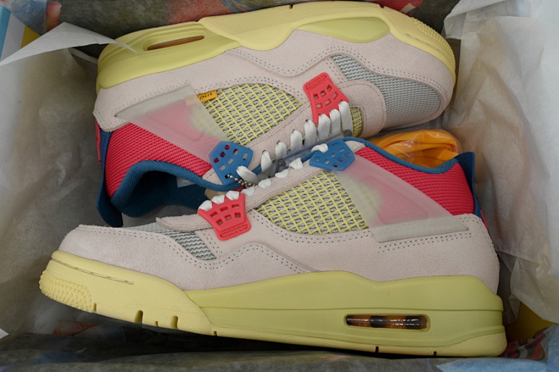 【DA5KZ】-8UN联名粉蓝  KZ版乔丹4代篮球鞋 DC9533-800 Union LA x Air Jordan 4 Retro“Guava Ice”
