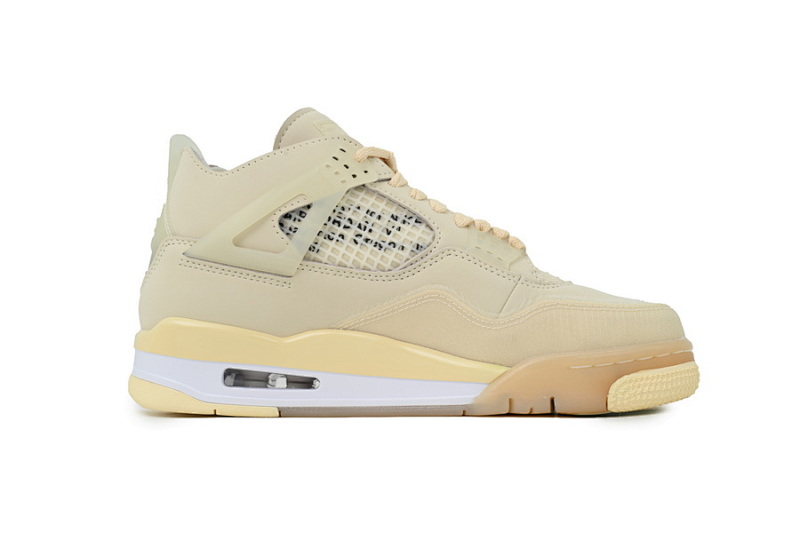 【CA9KZ】-5OW联名 KZ版乔丹4代篮球鞋  CV9388-100 OFF White x Air Jordan 4 Sail
