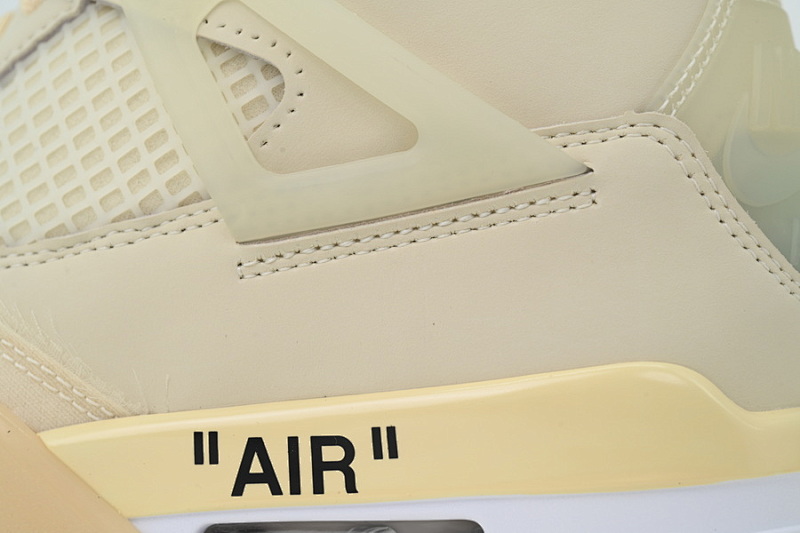 【CA9KZ】-5OW联名 KZ版乔丹4代篮球鞋  CV9388-100 OFF White x Air Jordan 4 Sail