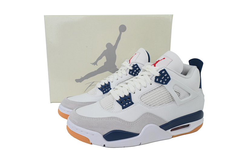 【CA5KZ】-53白宝蓝 KZ版乔丹4代篮球鞋 DR5415-100 Nike SB x Air Jordan 4 Retro SP 'Navy'