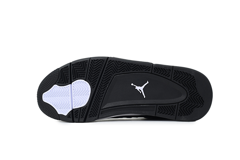 【CA5KZ】-45黑白雷公  KZ版乔丹4代篮球鞋  FQ8138-001 Air Jordan 4 Retro “White Thunder”