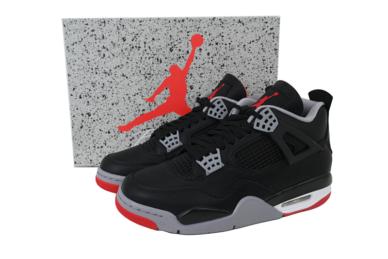 【CA5KZ】-31黑公牛复刻  KZ版乔丹4代篮球鞋  FV5029-006 Air Jordan 4 "Bred Reimagined"