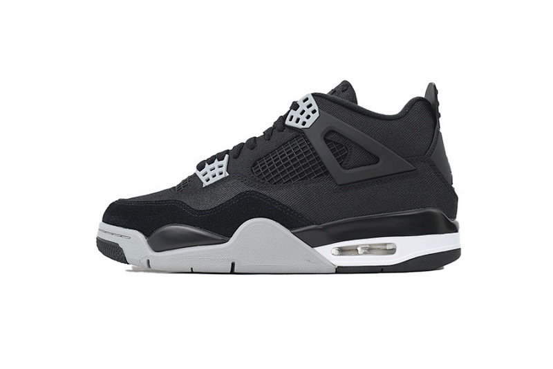 【CA5KZ】-24小阿姆 KZ版乔丹4代篮球鞋 DH7138-006 Air Jordan 4 Retro Black Canvas