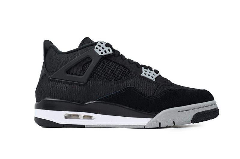 【CA5KZ】-24小阿姆 KZ版乔丹4代篮球鞋 DH7138-006 Air Jordan 4 Retro Black Canvas