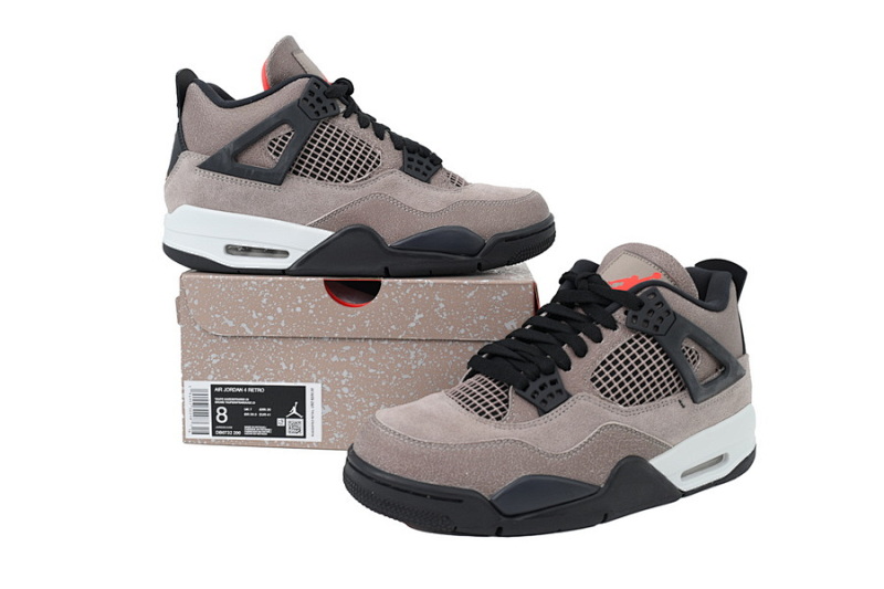【CA5KZ】-21黑棕摩卡 KZ版乔丹4代篮球鞋  DB0732-200 Air Jordan 4 Retro Taupe Haze