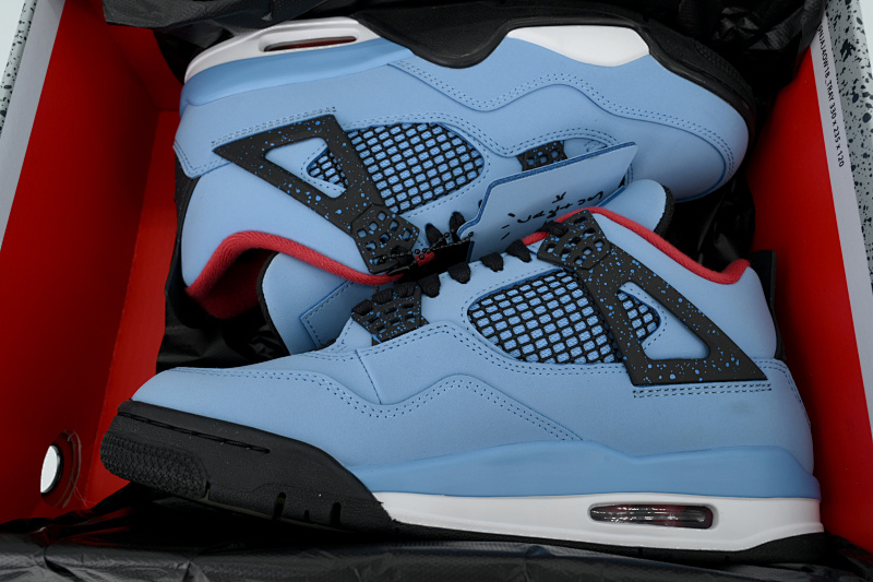 【CA5KZ】-15TS联名冰蓝 KZ版乔丹4代篮球鞋 308497-406 Air Jordan 4 Retro Houston Oilers