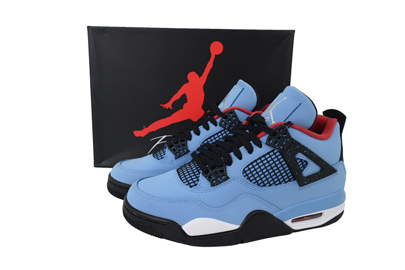 【CA5KZ】-15TS联名冰蓝 KZ版乔丹4代篮球鞋 308497-406 Air Jordan 4 Retro Houston Oilers