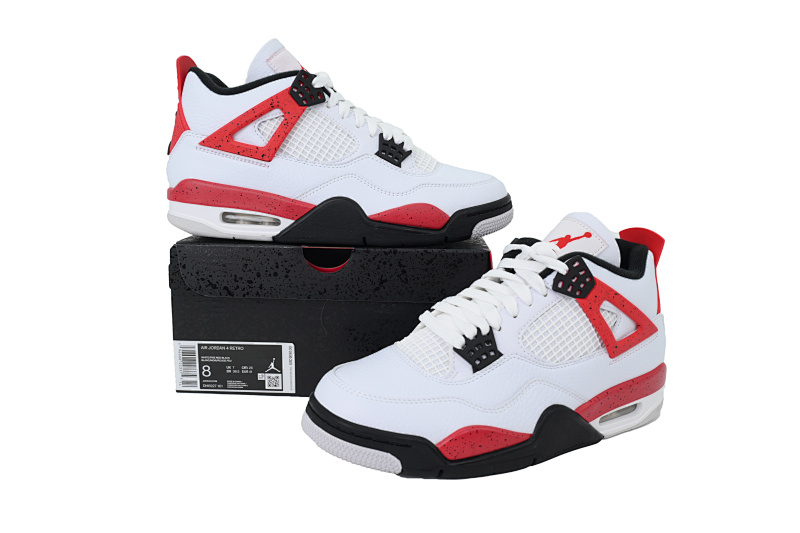【BA1KZ】-27红水泥 KZ版乔丹4代篮球鞋 DH6927-161 Air Jordan 4 “Red Cement”