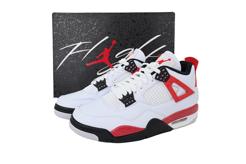 【BA1KZ】-27红水泥 KZ版乔丹4代篮球鞋 DH6927-161 Air Jordan 4 “Red Cement”