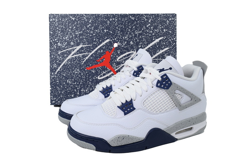【BA1KZ】-20午夜蓝 KZ版乔丹4代篮球鞋  DH6927-140 Air Jordan 4 Retro Midnight Navy